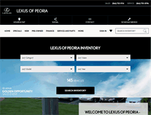 Tablet Screenshot of lexusofpeoria.com